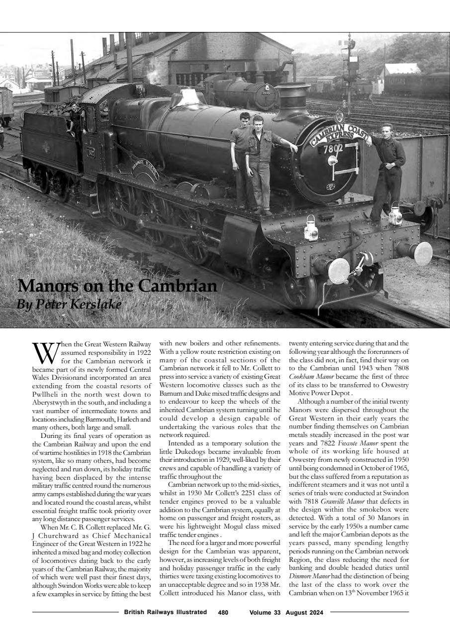 British Railways Illustrated Magazine August 2024 Back Issue