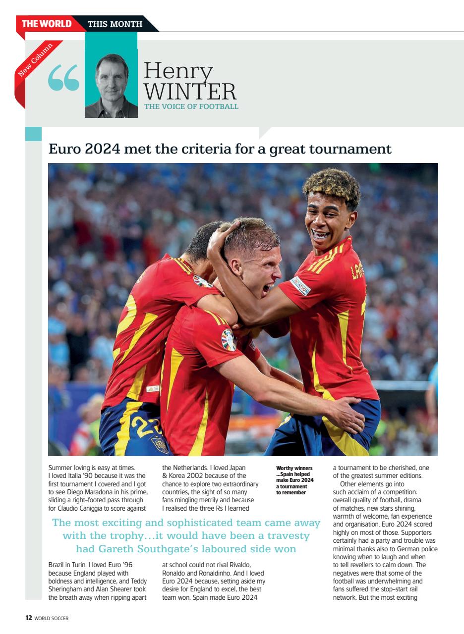 World Soccer Preview Pages