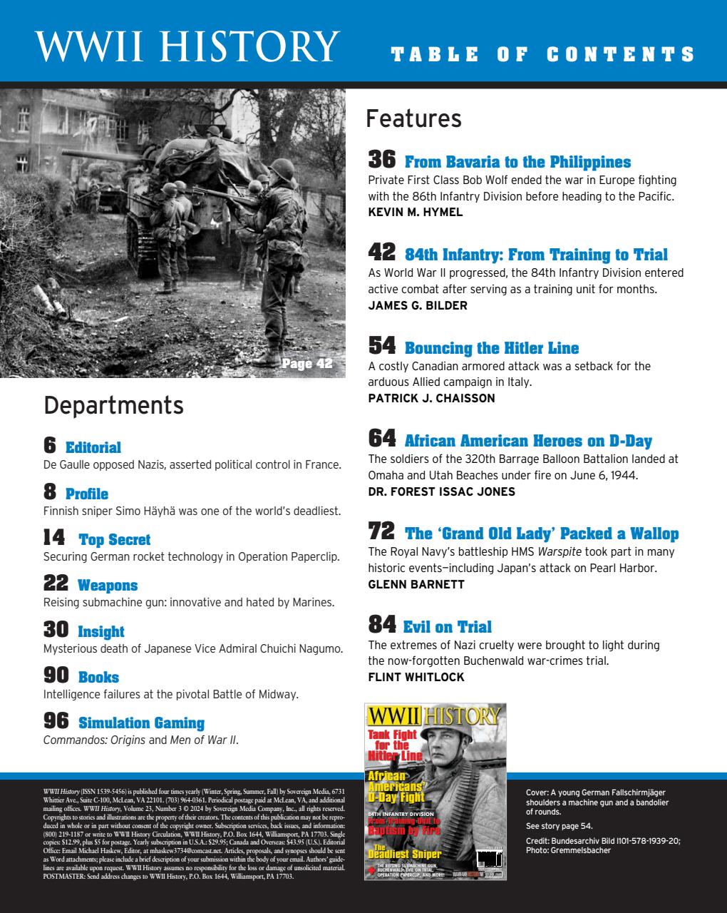 WW2 History Magazine Preview Pages