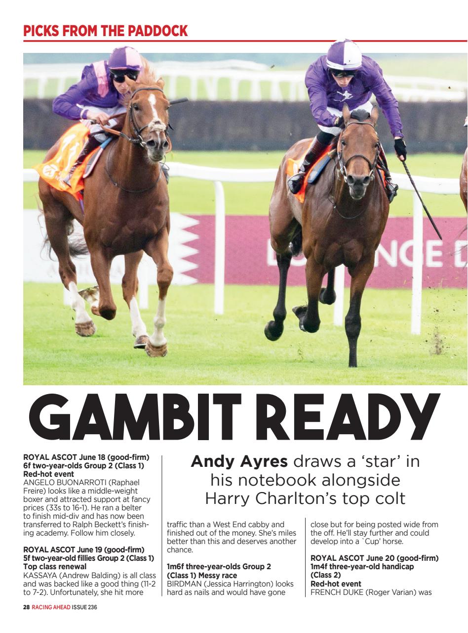 Racing Ahead Preview Pages