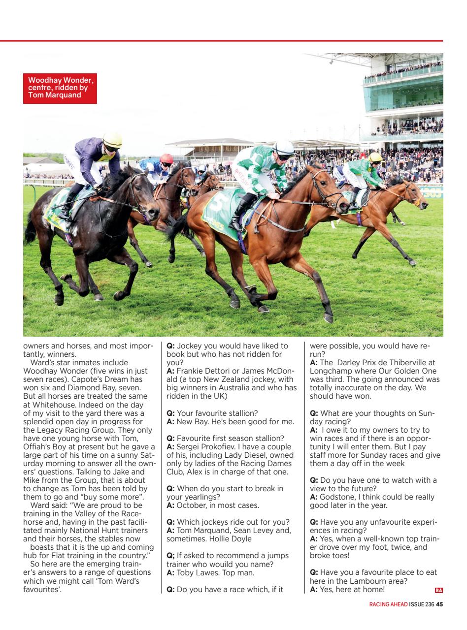 Racing Ahead Preview Pages