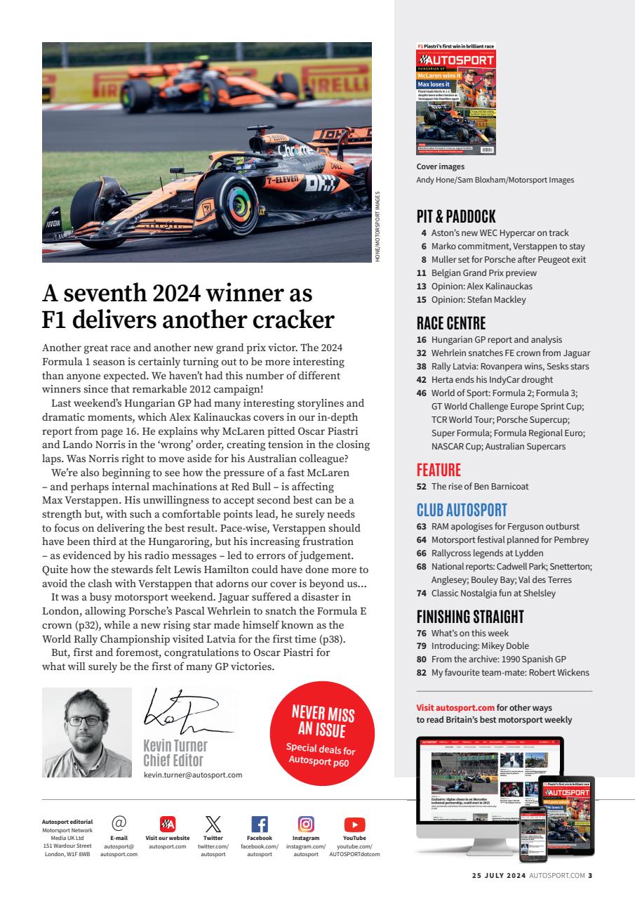 Autosport Preview Pages