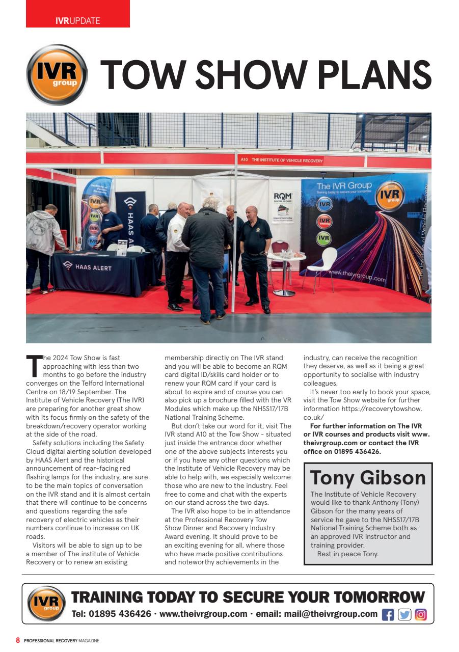 Professional Recovery Magazine Preview Pages