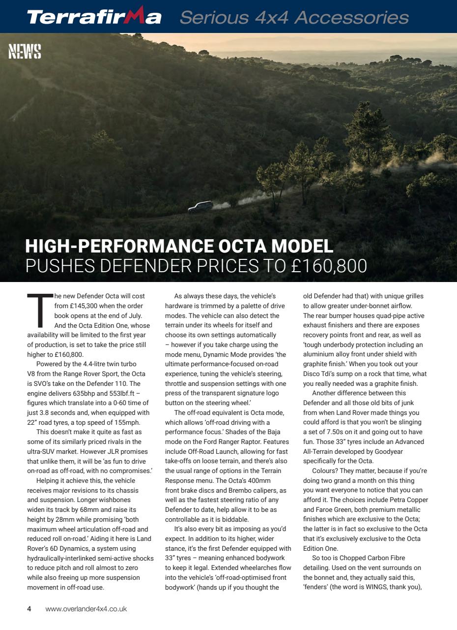 Overlander 4X4 Preview Pages