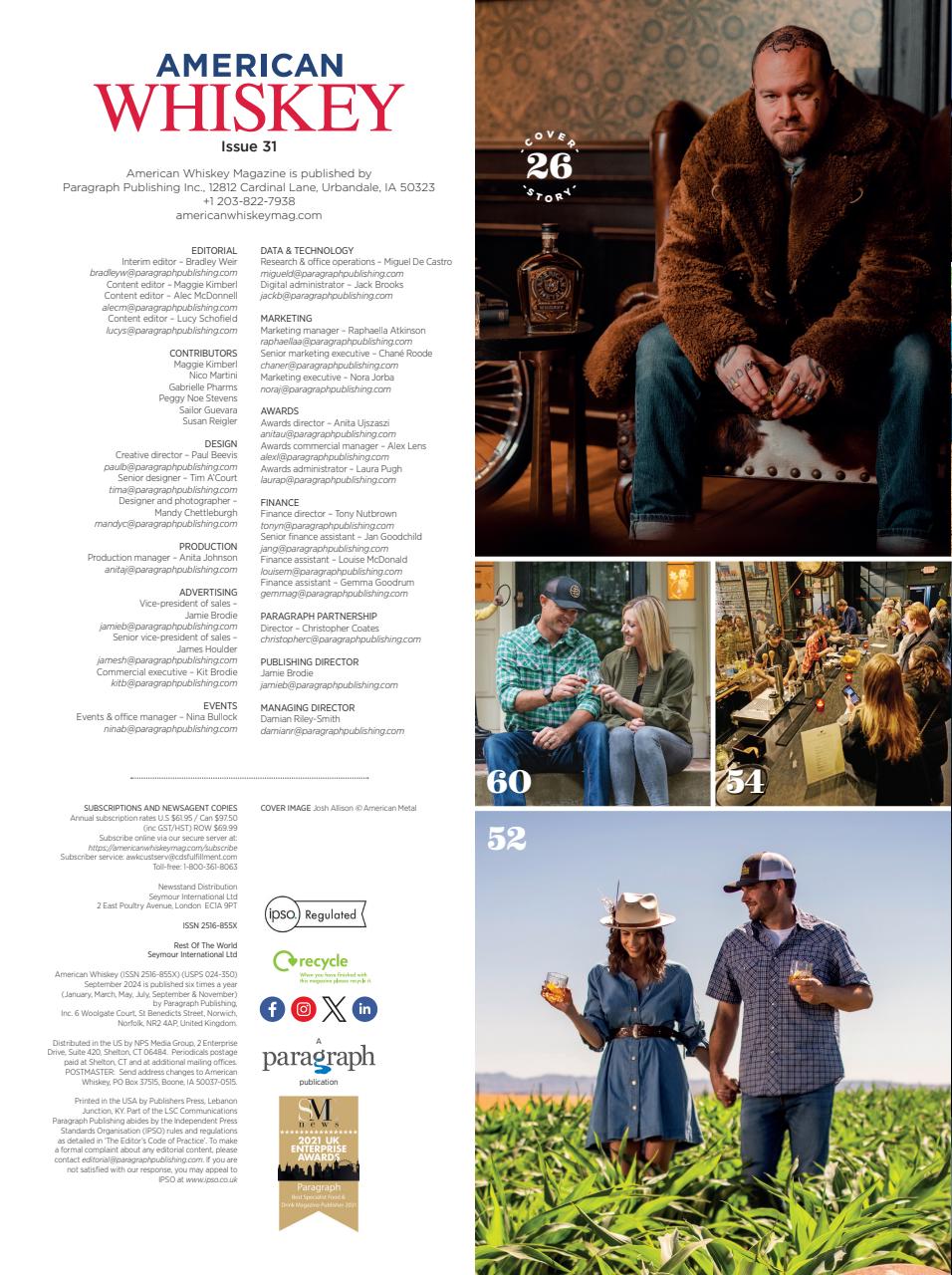 American Whiskey Magazine Preview Pages