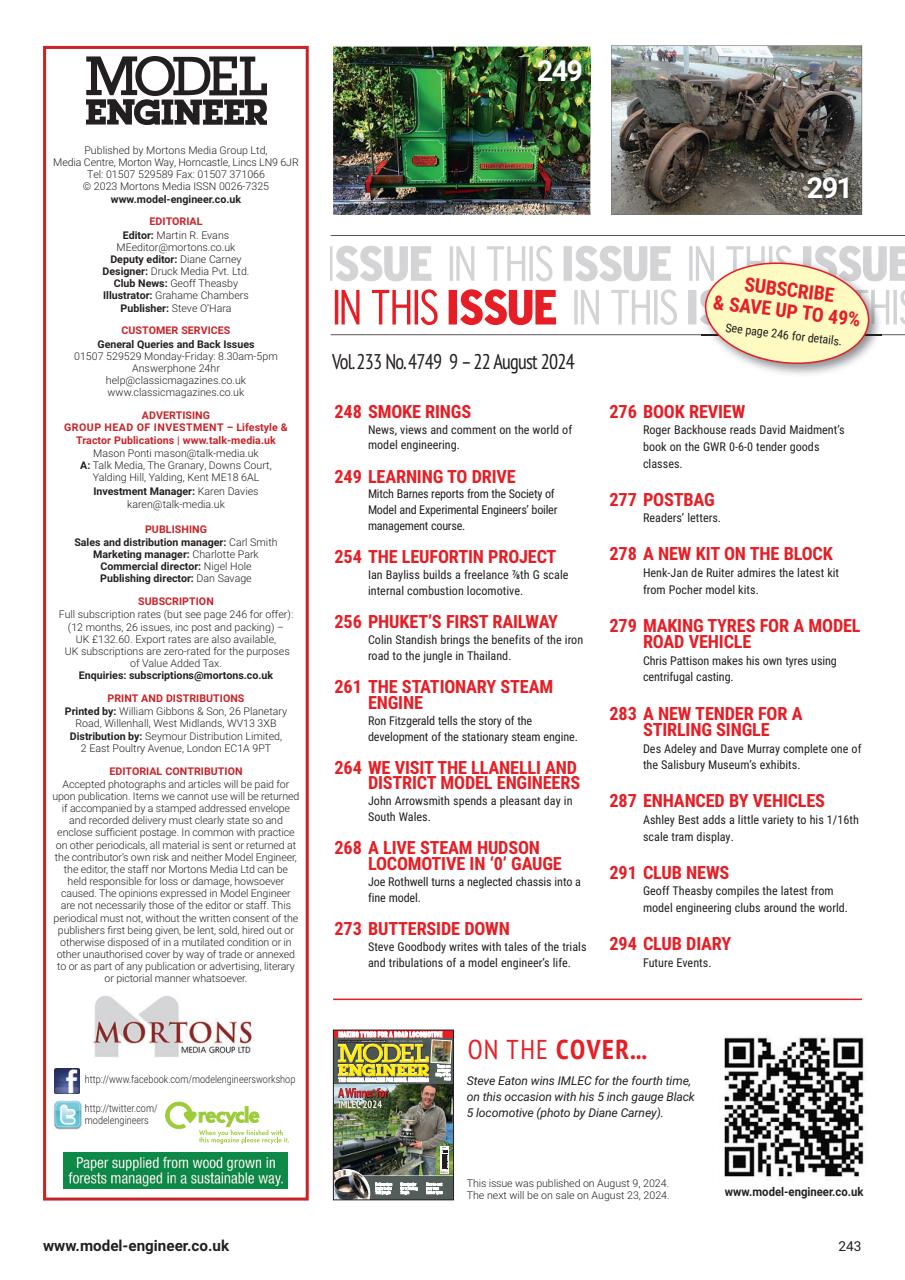 Model Engineer Preview Pages