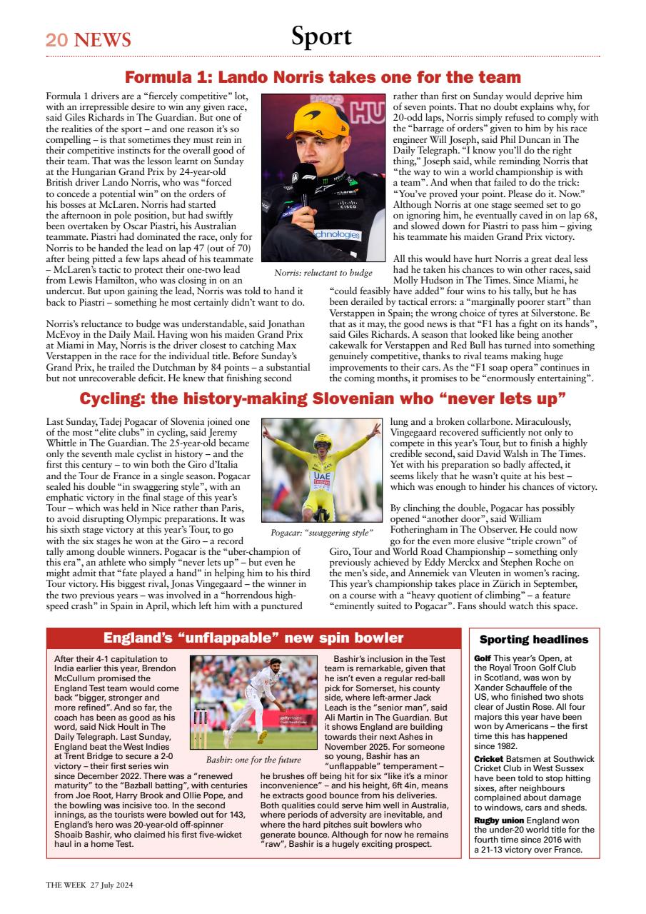 The Week Preview Pages