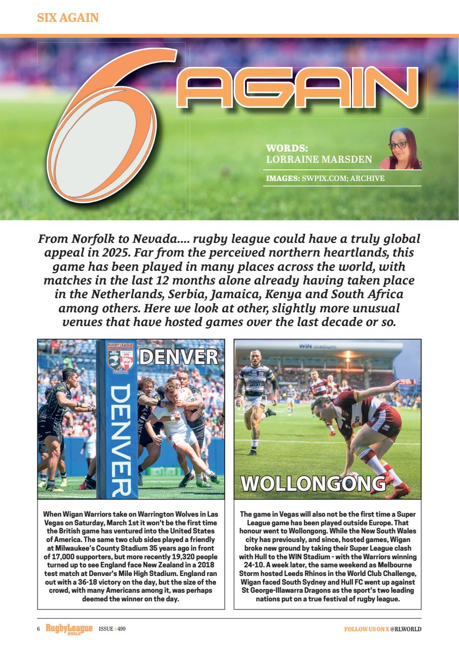 Rugby League World Preview Pages
