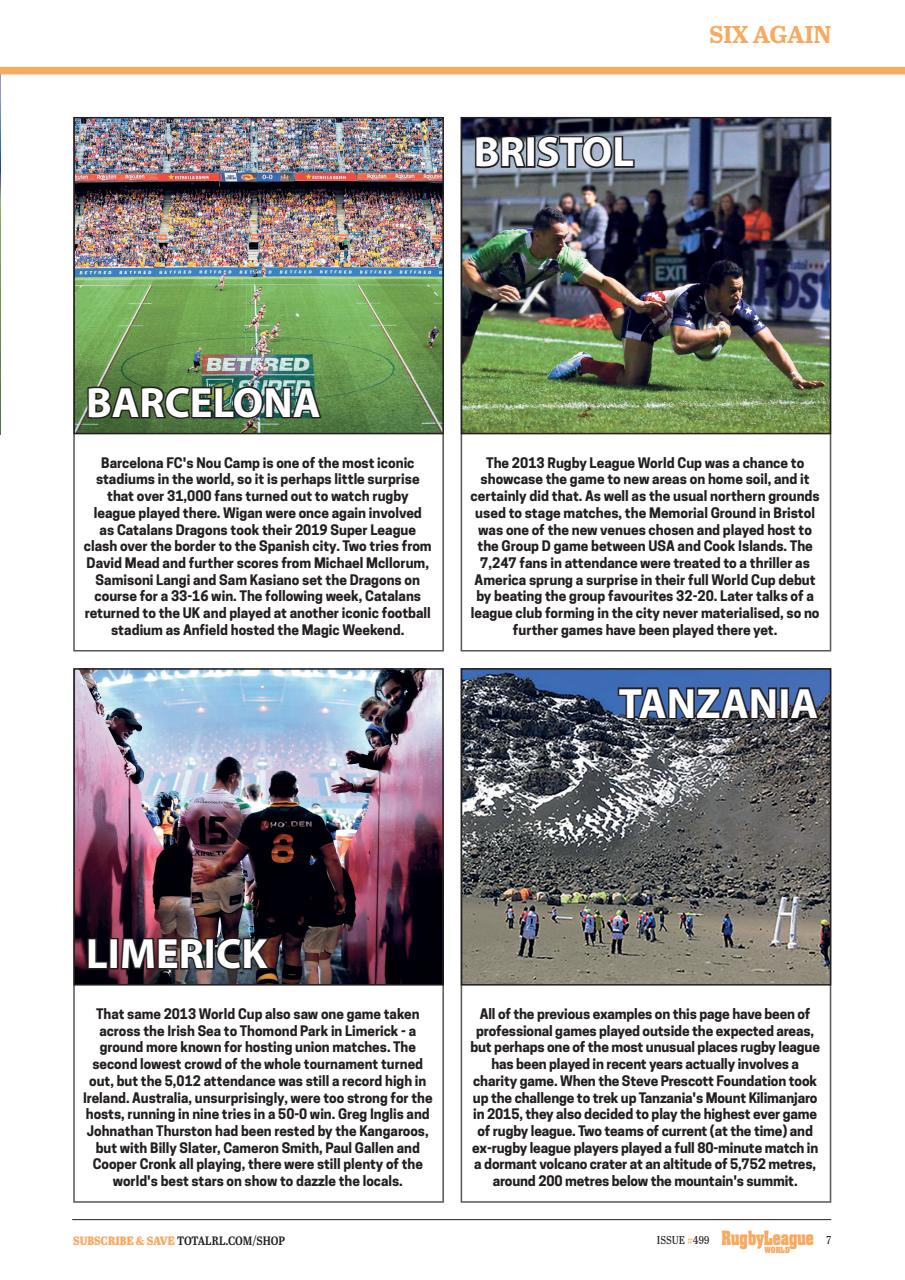 Rugby League World Preview Pages