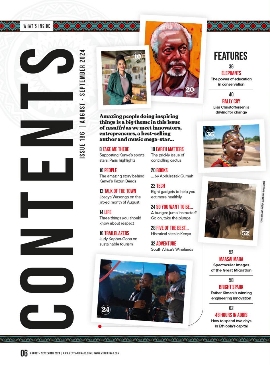 MSAFIRI – Kenya Airways Inflight Preview Pages
