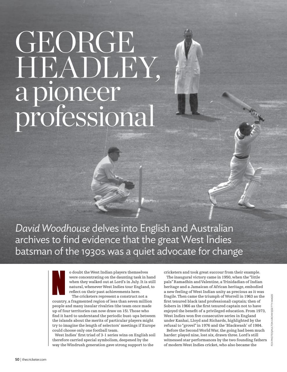The Cricketer Magazine Preview Pages
