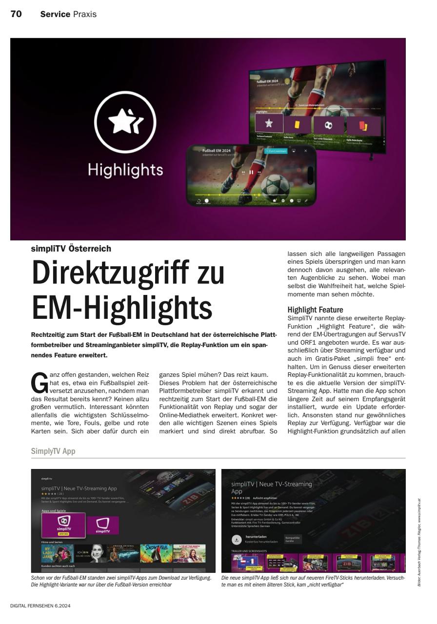 Digital Fernsehen Preview Pages