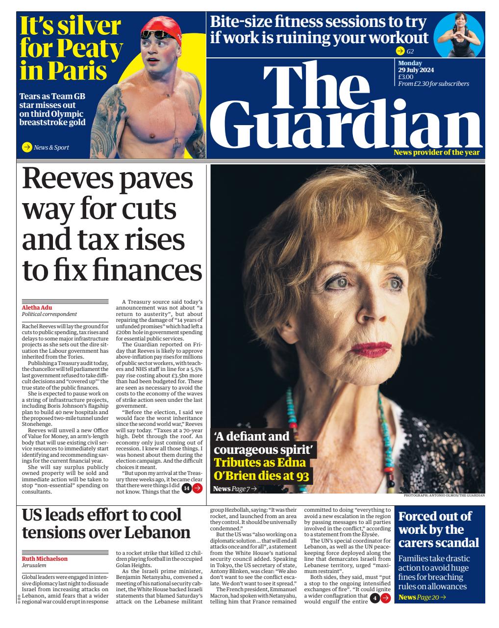 The Guardian Newspaper Preview Pages