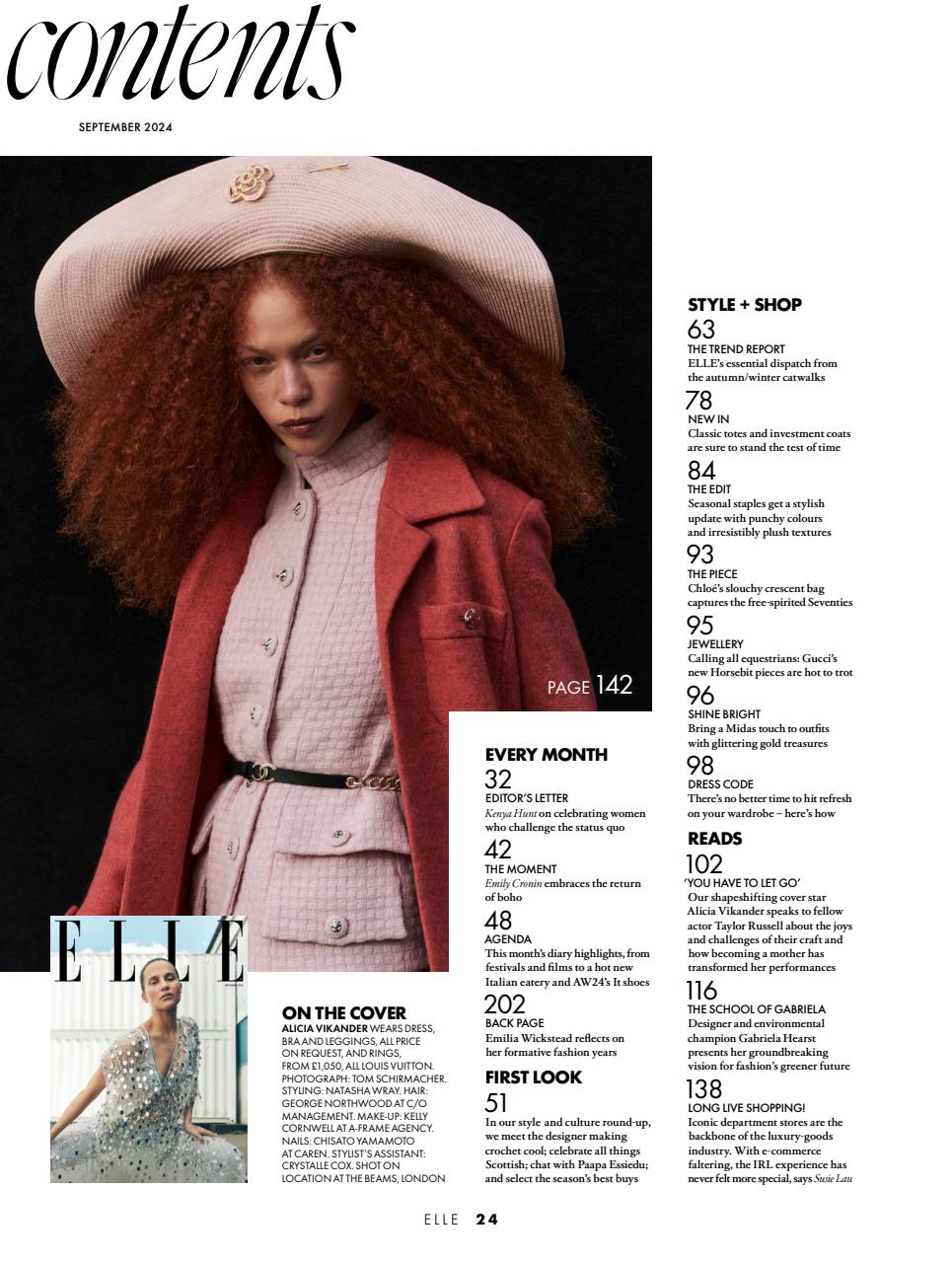 Elle Magazine Subscriptions and Sep-24 Issue