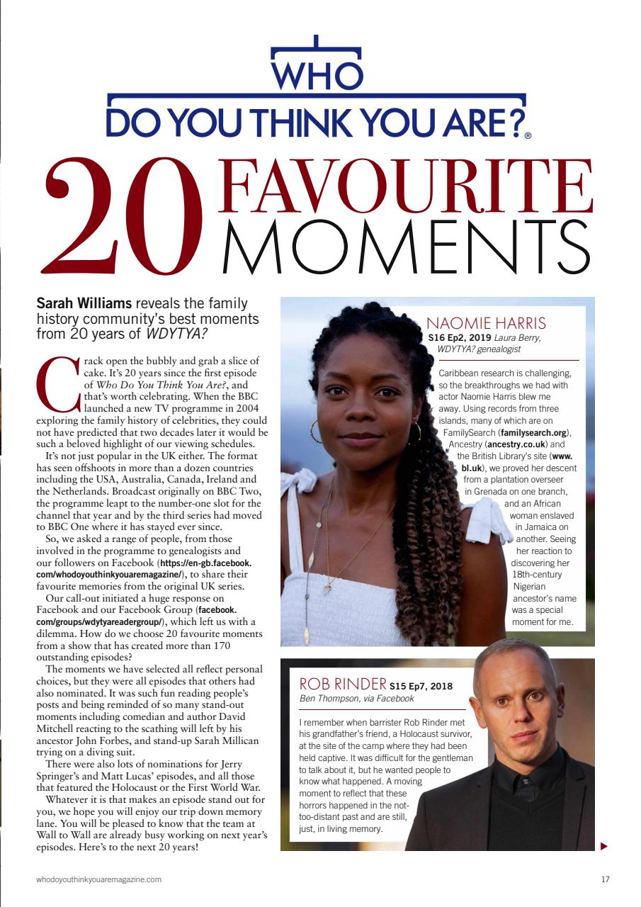 Who Do You Think You Are? Preview Pages