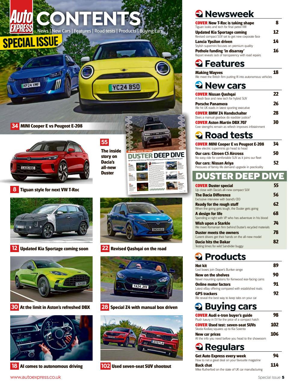 Auto Express Preview Pages