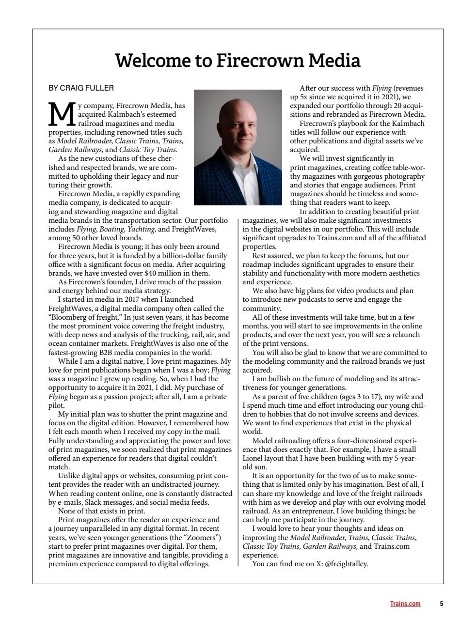 Classic Trains Preview Pages