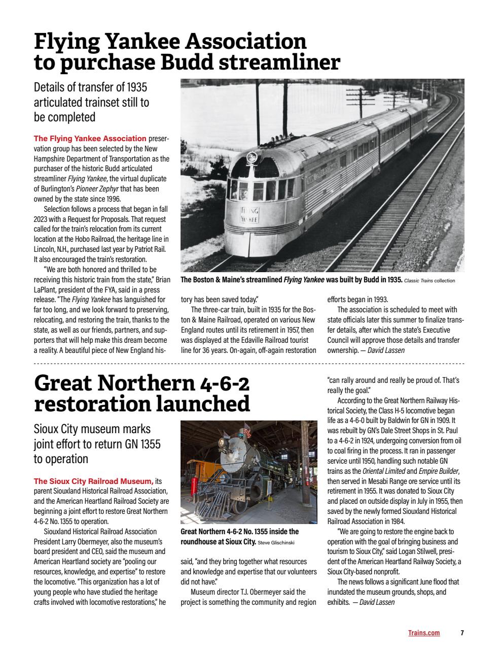 Classic Trains Preview Pages