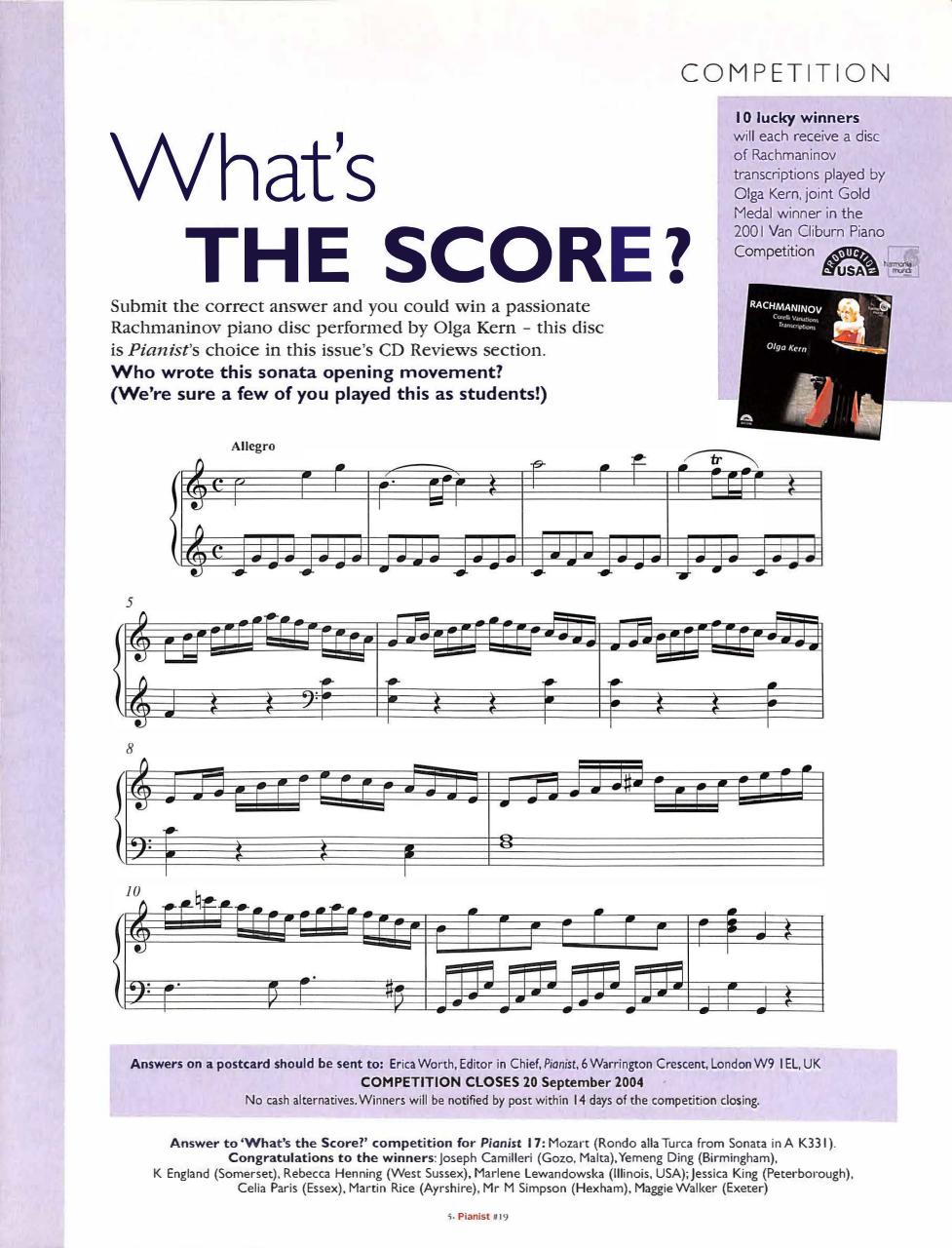 Pianist Preview Pages