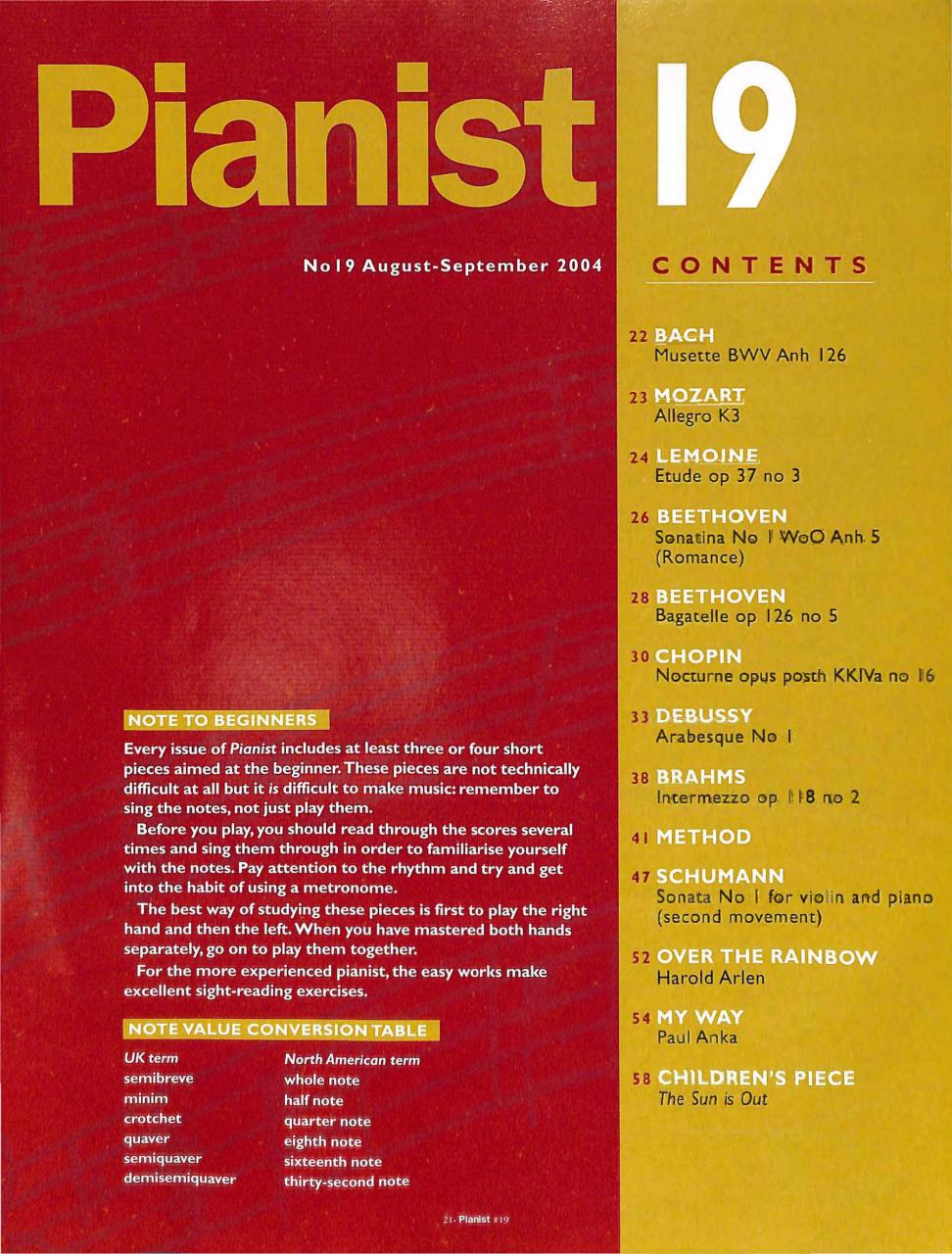 Pianist Preview Pages