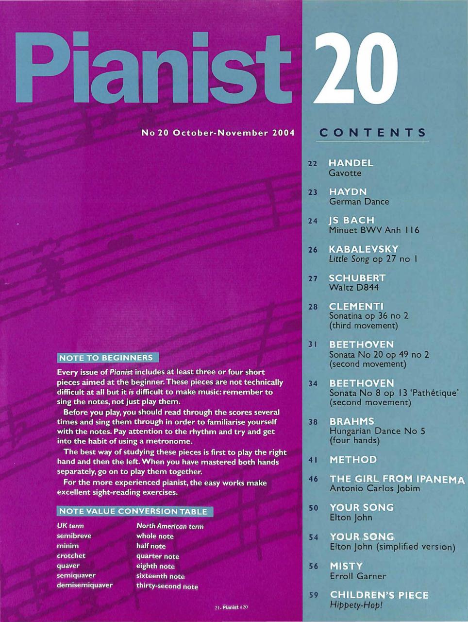 Pianist Preview Pages