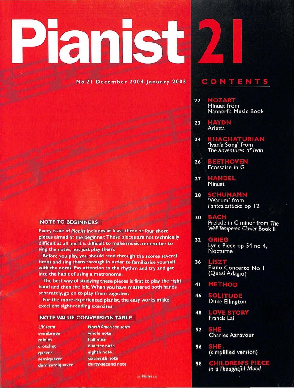 Pianist Preview Pages