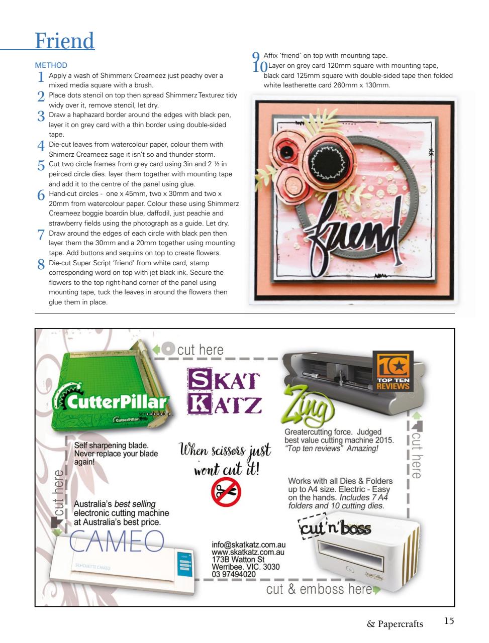 Australian Cardmaking Stamping and Papercraft Preview Pages