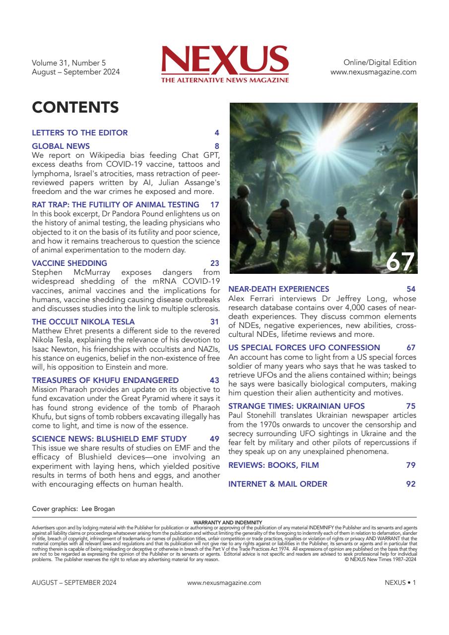 Nexus Magazine Preview Pages