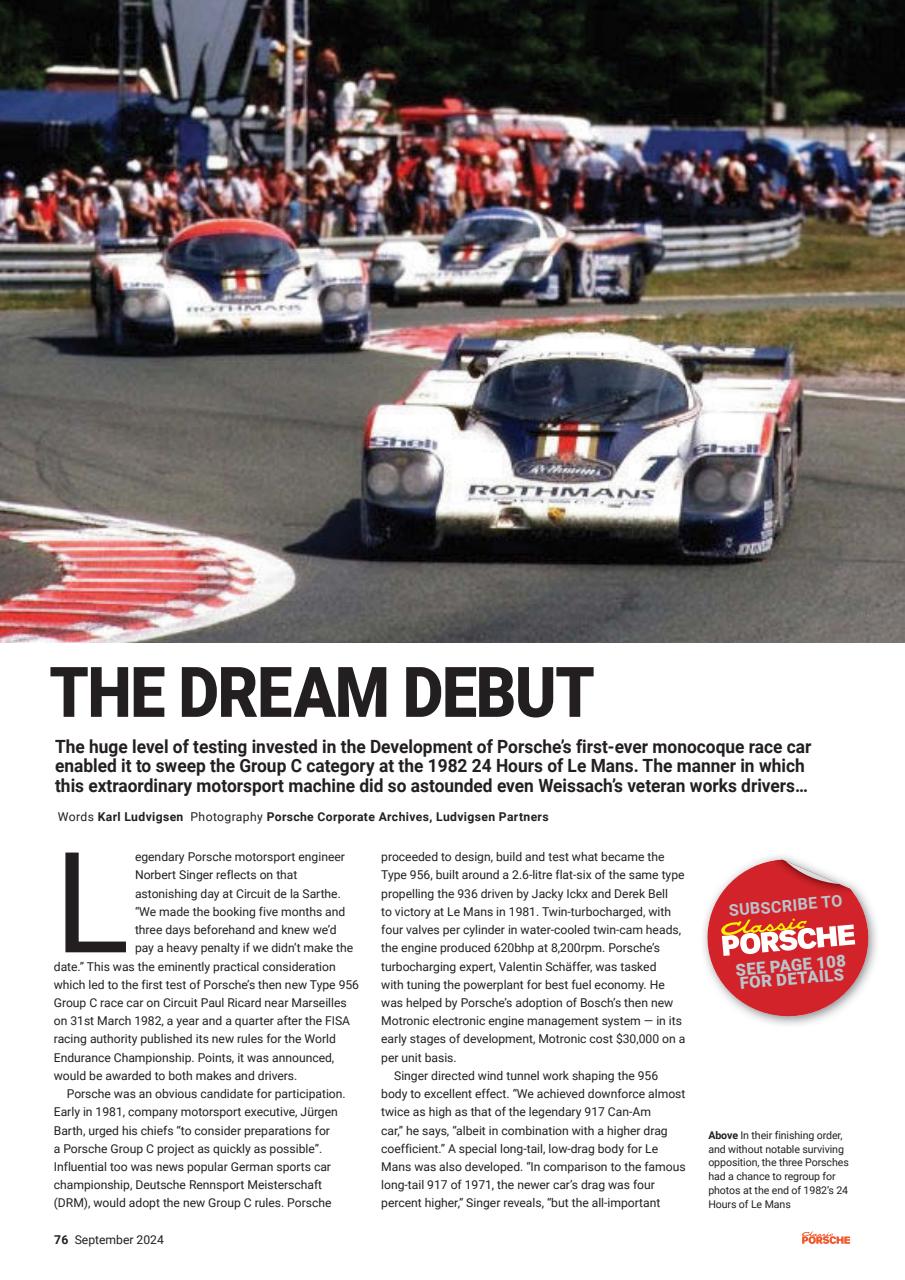 Classic Porsche Preview Pages