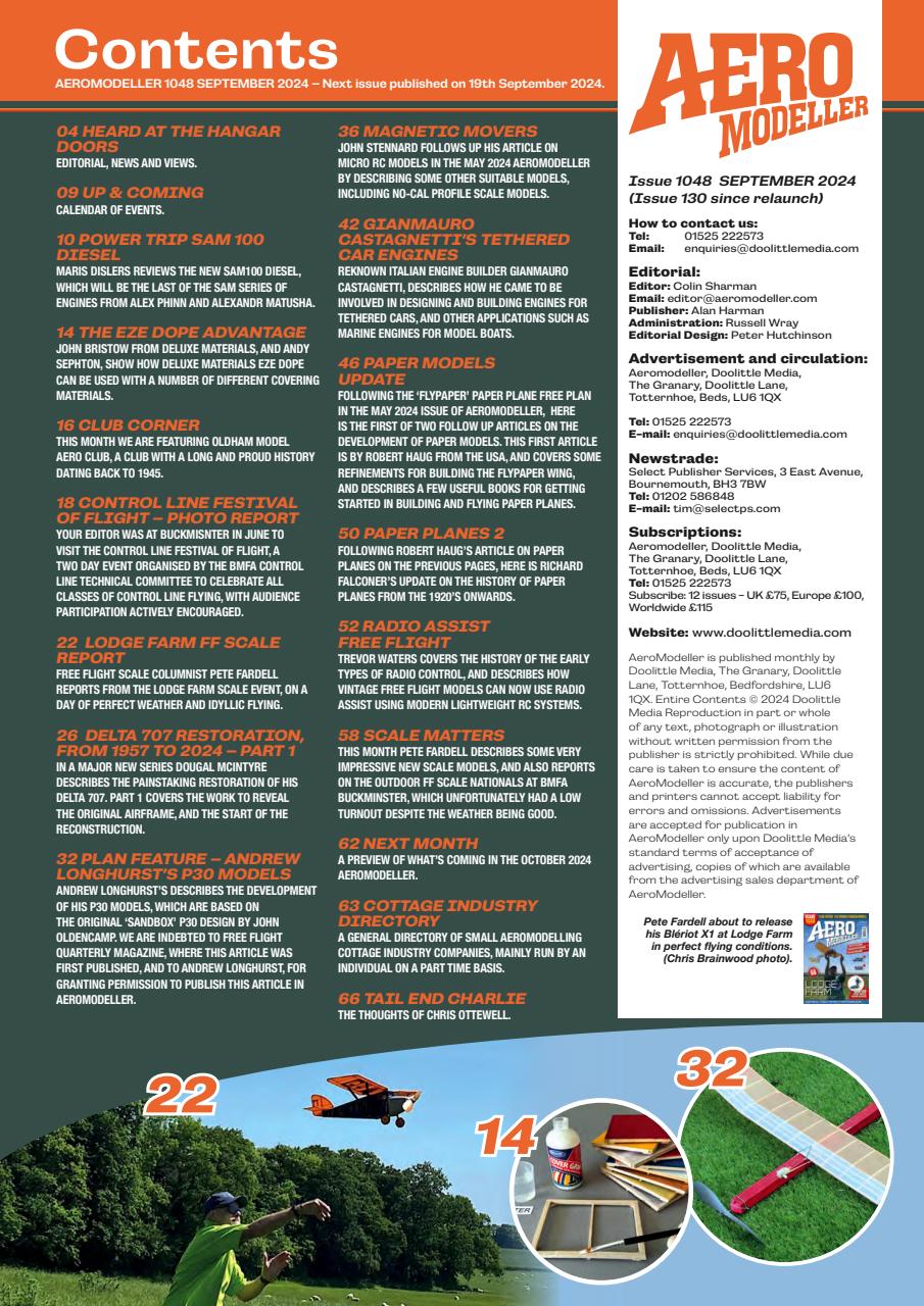 AeroModeller Preview Pages