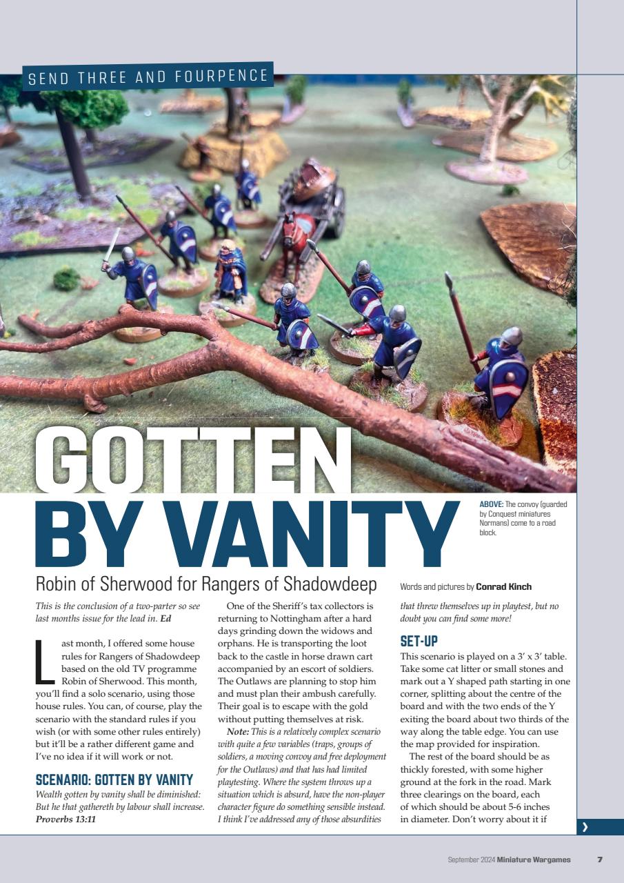 Miniature Wargames Preview Pages