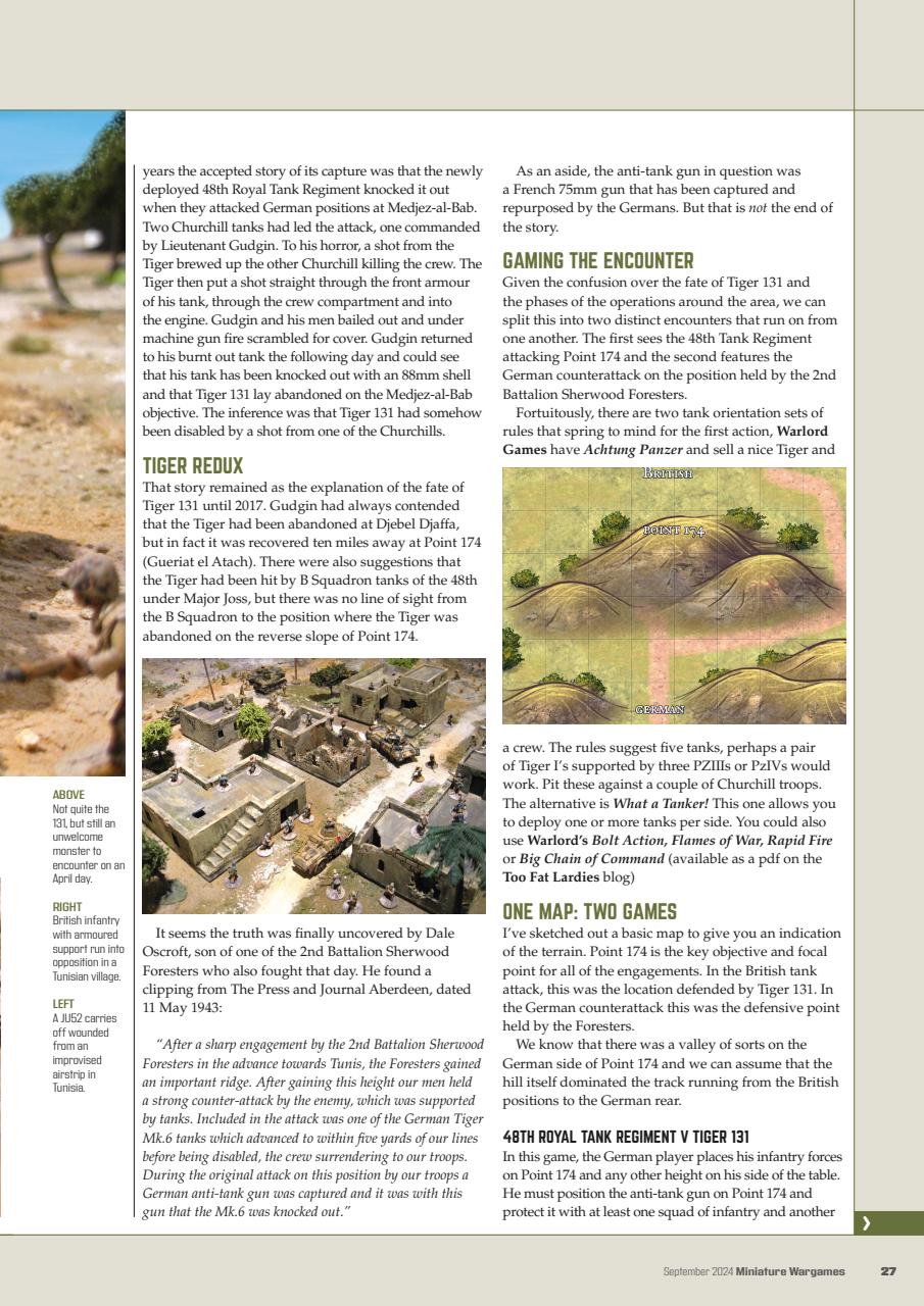 Miniature Wargames Preview Pages