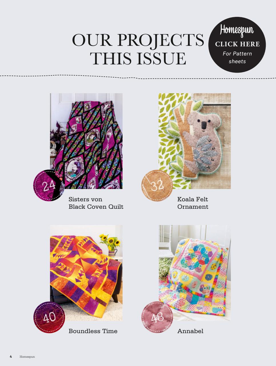 Homespun Preview Pages