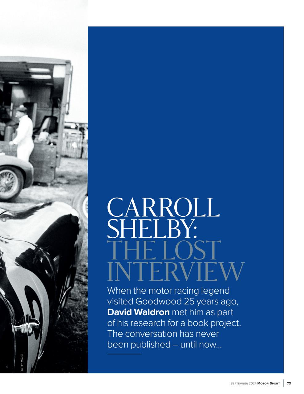 Motor Sport Magazine Preview Pages