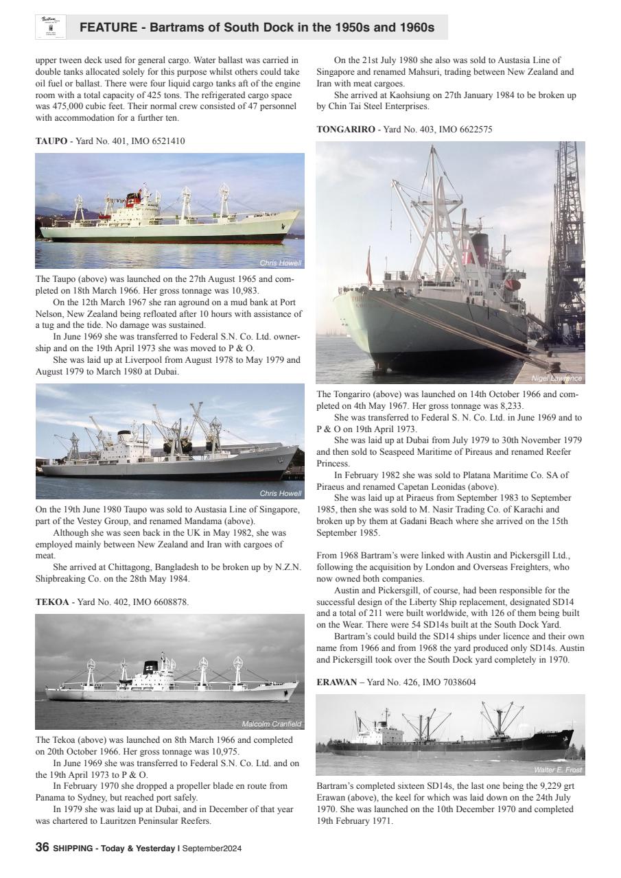 Shipping Today & Yesterday Preview Pages