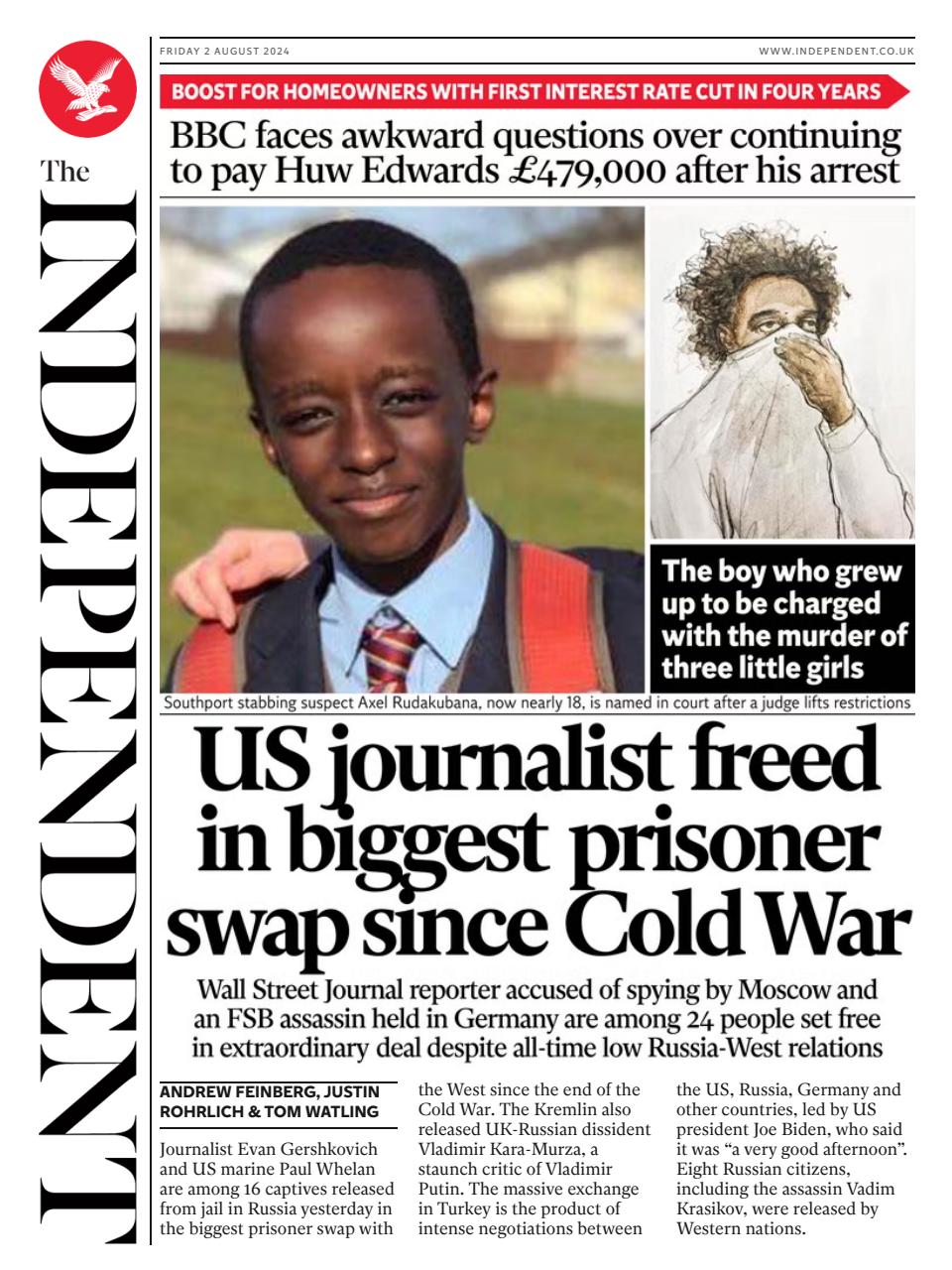 The Independent Daily Edition Newspaper Preview Pages