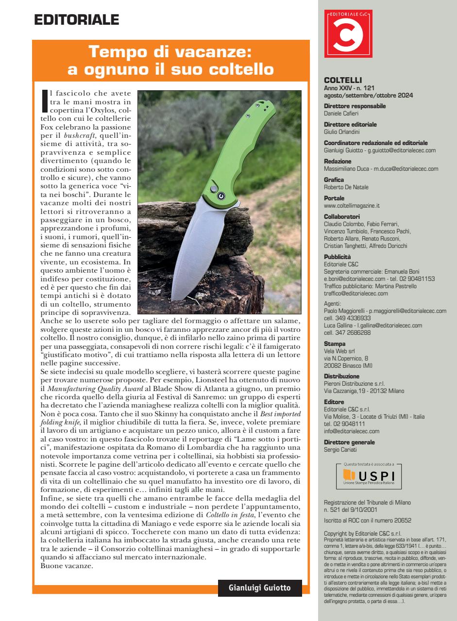 COLTELLI Preview Pages