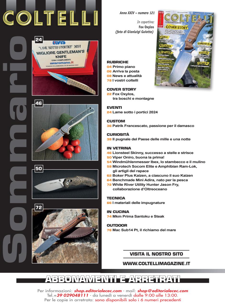 COLTELLI Preview Pages