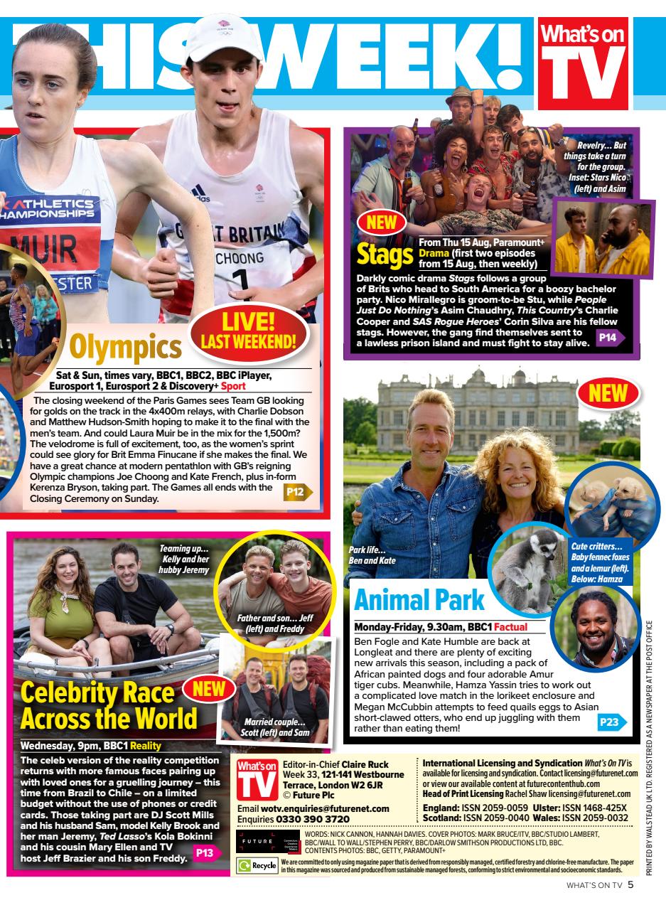 What's on TV Preview Pages