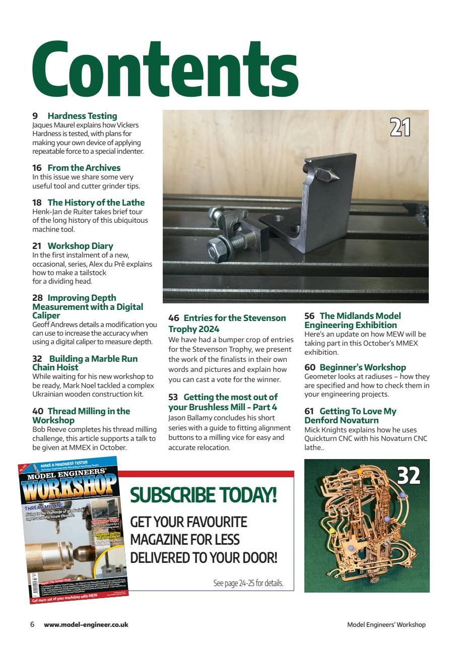 Model Engineer & Workshop Magazine Preview Pages