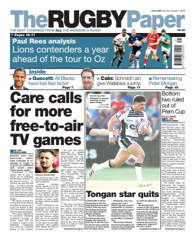 The Rugby Paper issue 4th August 2024