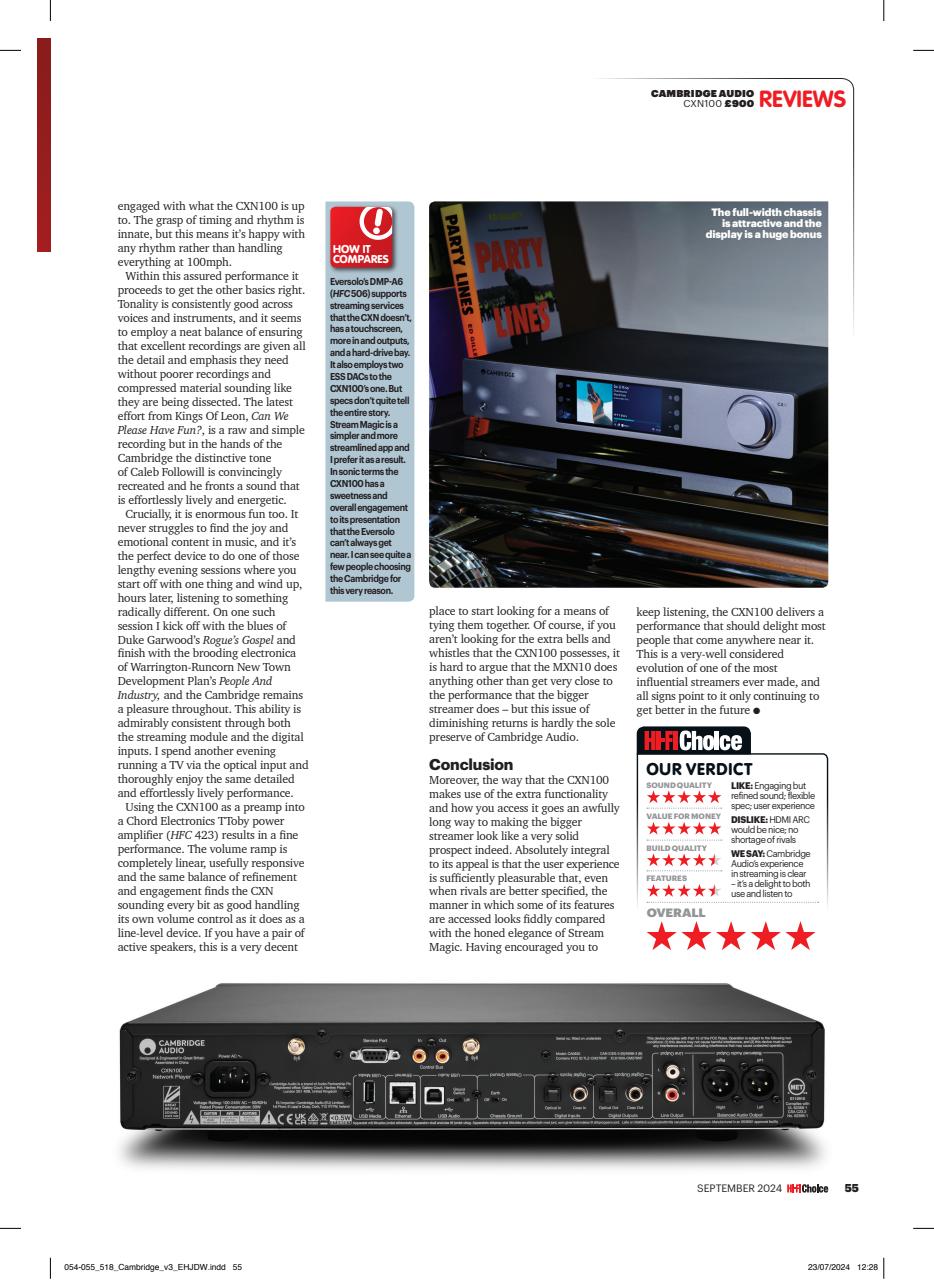 Hi-Fi Choice Preview Pages