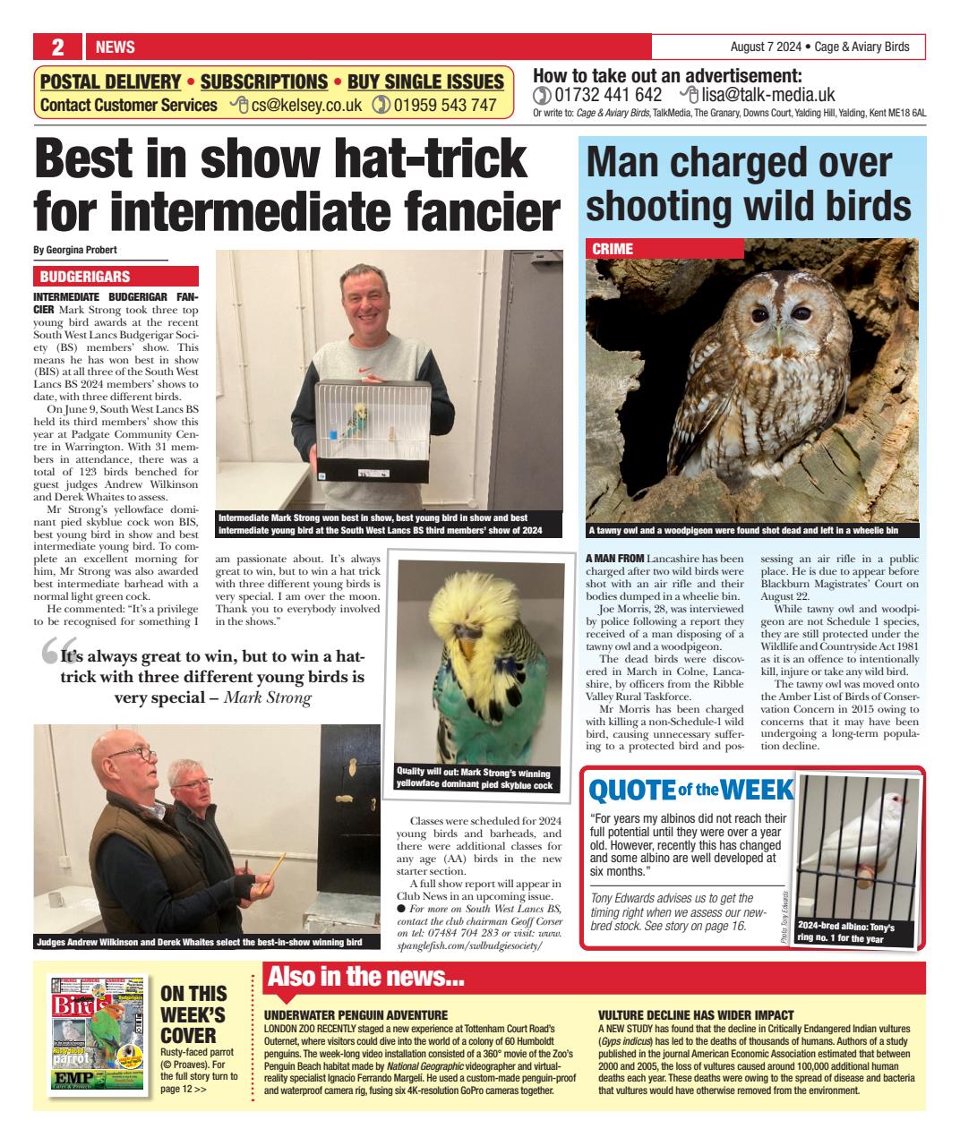 Cage & Aviary Birds Preview Pages