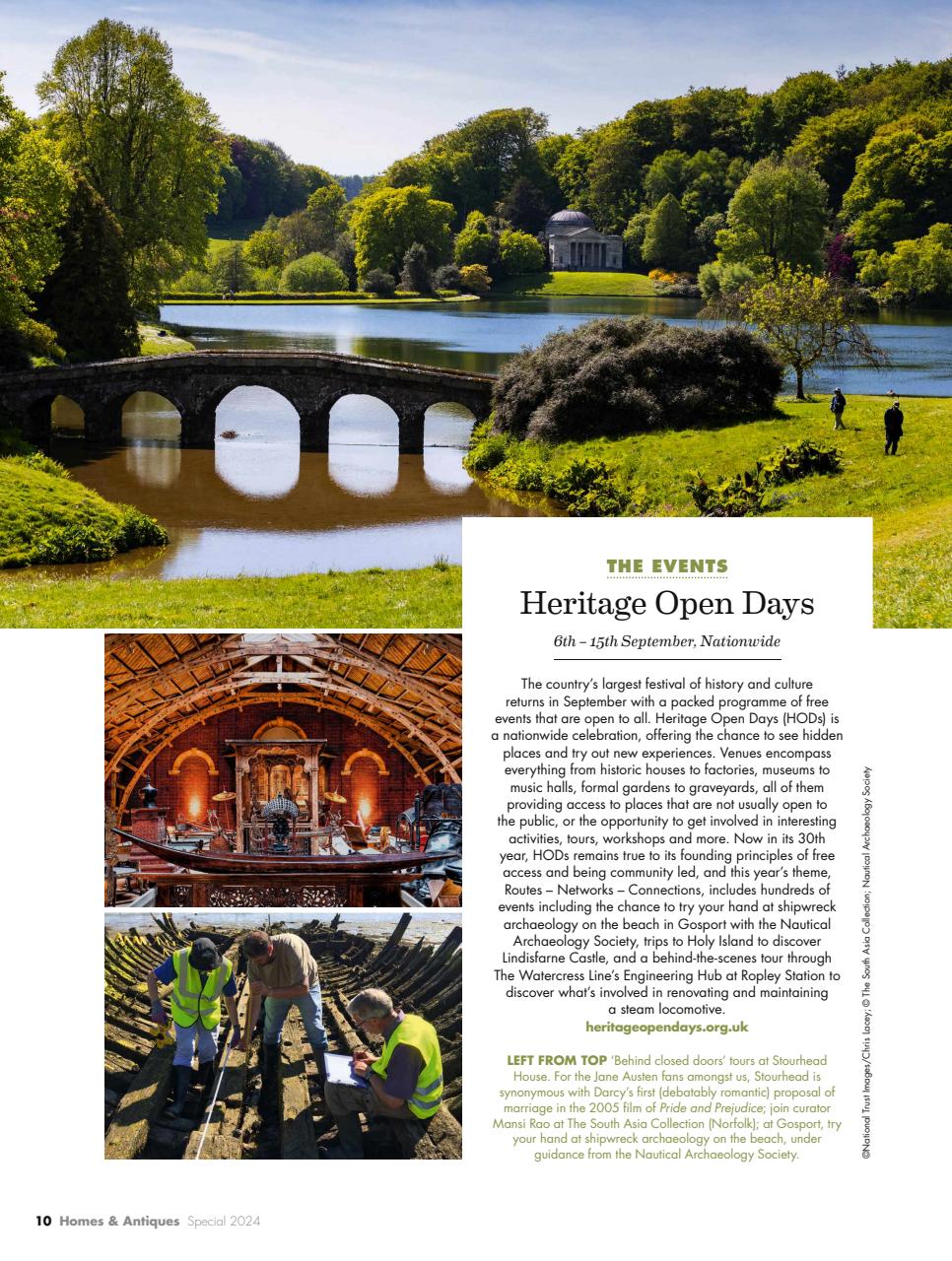 Homes & Antiques Magazine Preview Pages