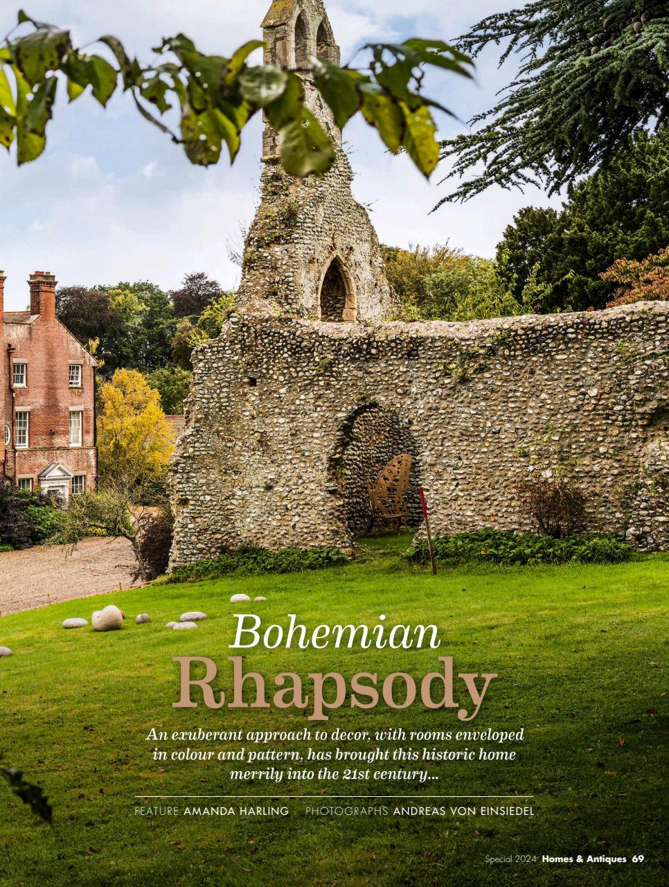 Homes & Antiques Magazine Preview Pages