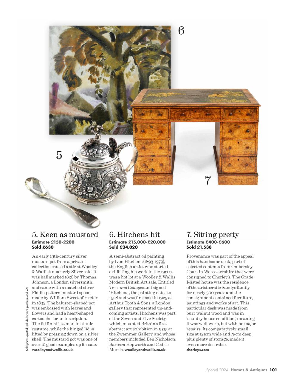 Homes & Antiques Magazine Preview Pages