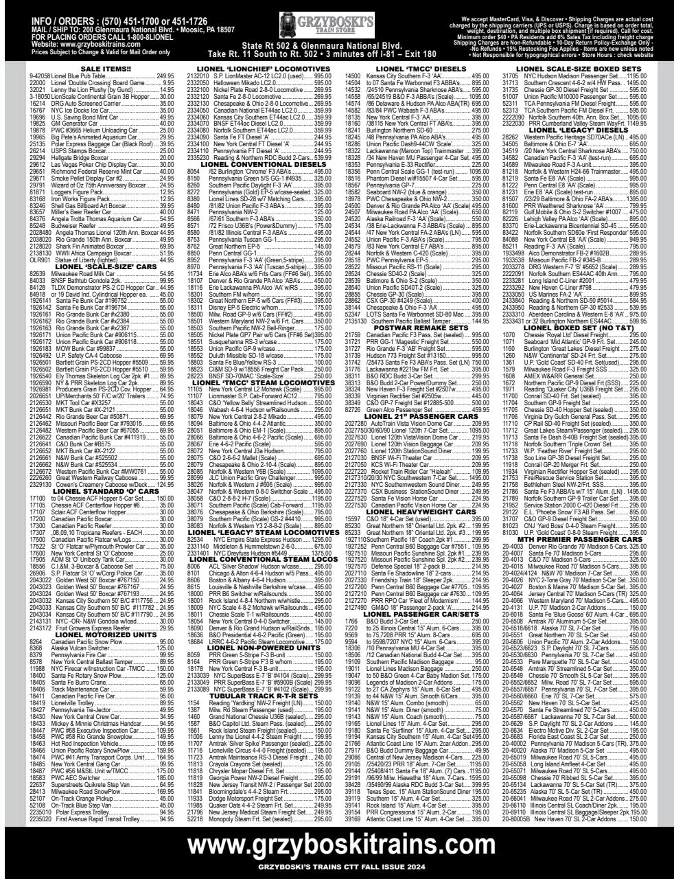 Classic Toy Trains Preview Pages