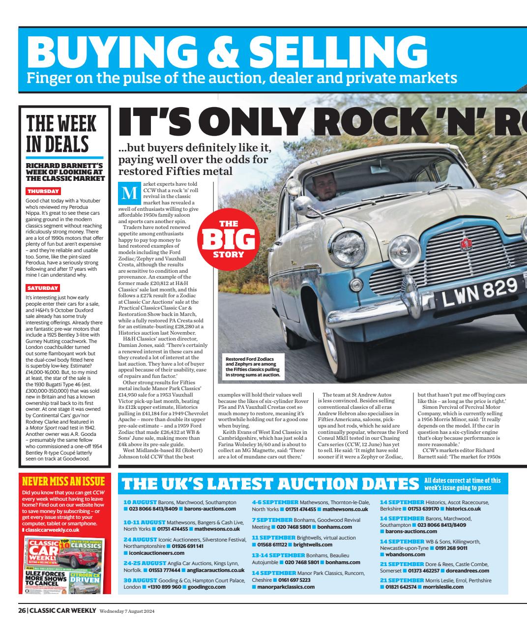 Classic Car Weekly Preview Pages