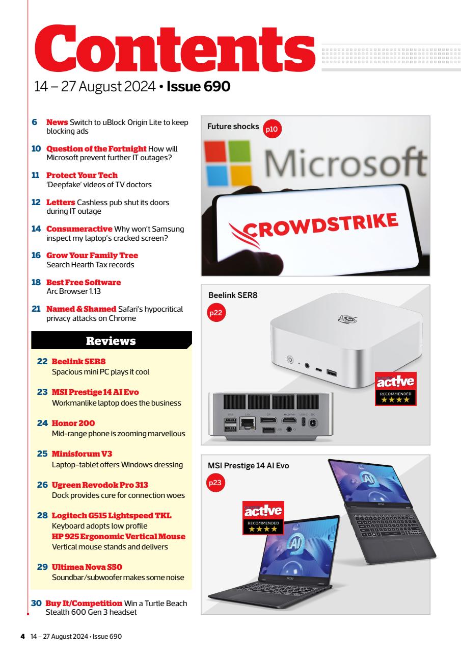 Computer Active Preview Pages