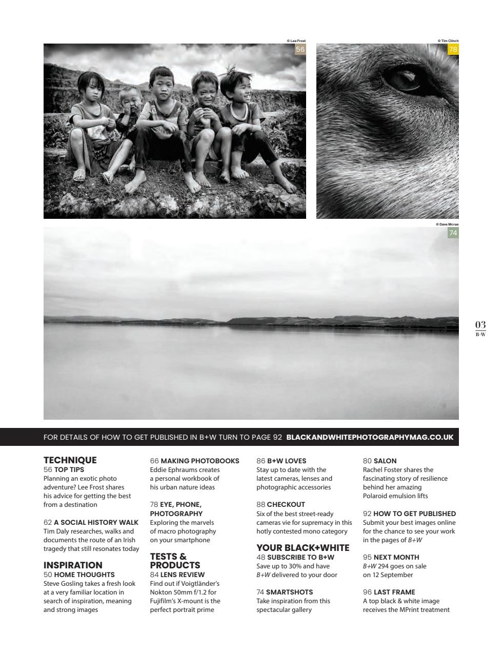 Black+White Photography Preview Pages